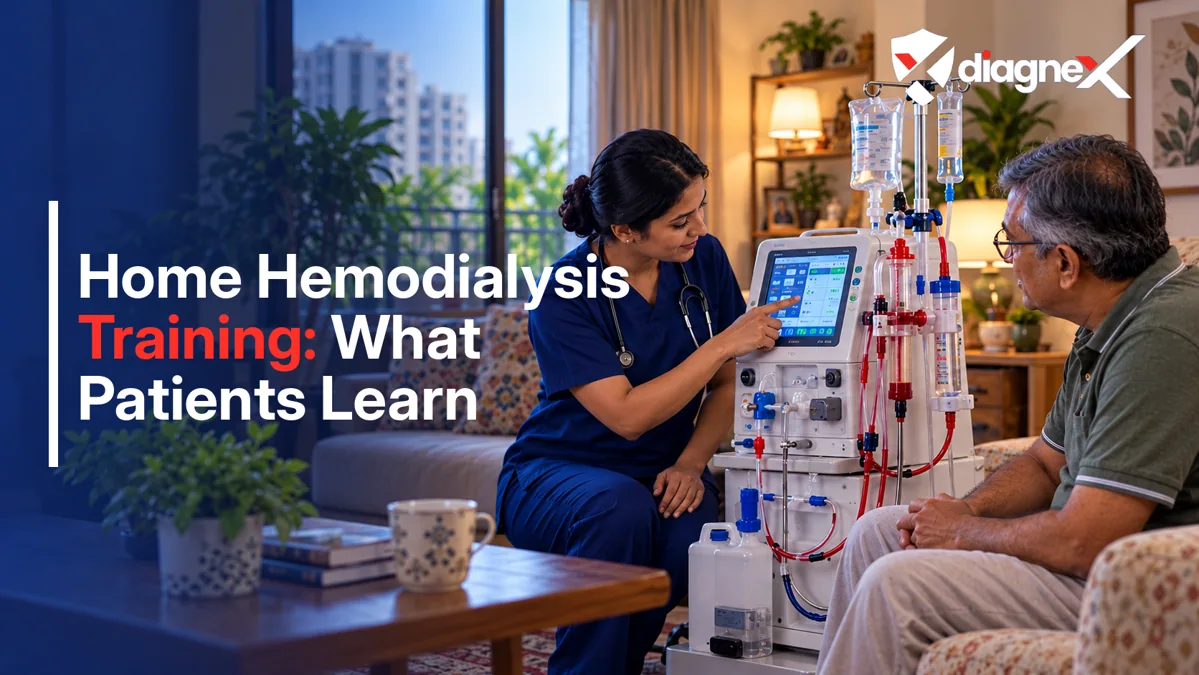 Featured illustration for Home Hemodialysis Training: What Patients Learn on the Diagnex healthcare blog