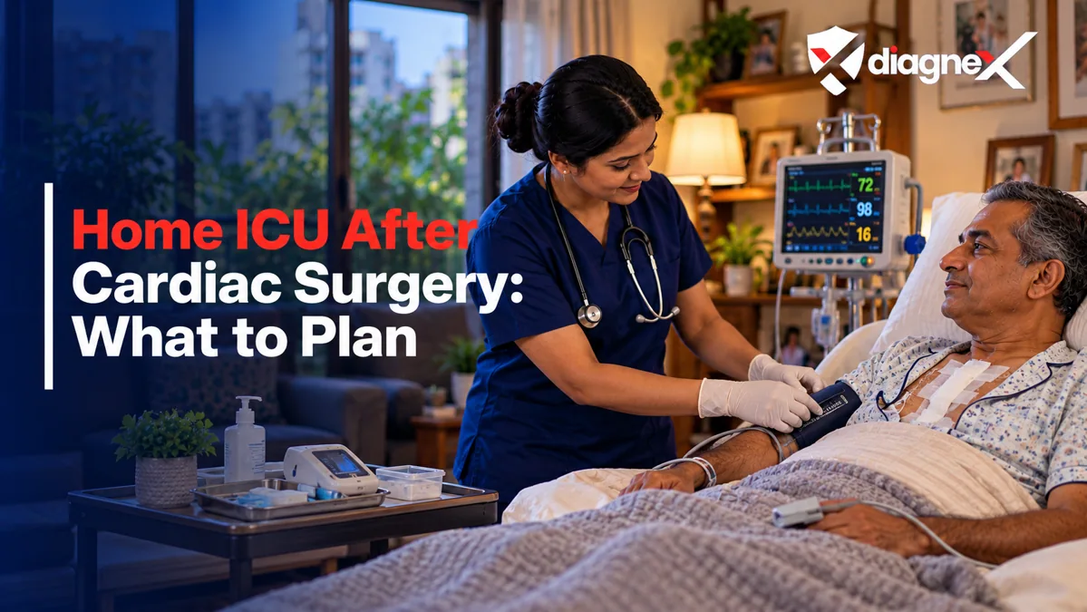 Featured illustration for Home ICU After Cardiac Surgery: What to Plan on the Diagnex healthcare blog