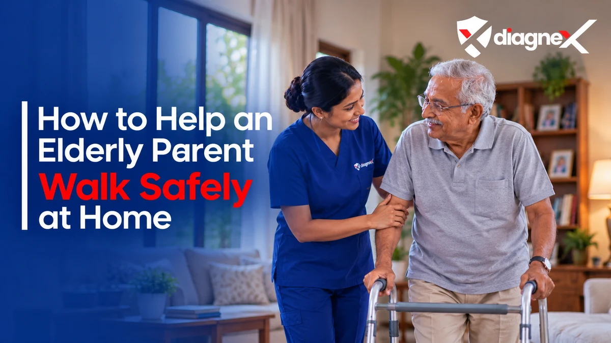 How to Help an Elderly Parent Walk Safely at Home - Diagnex