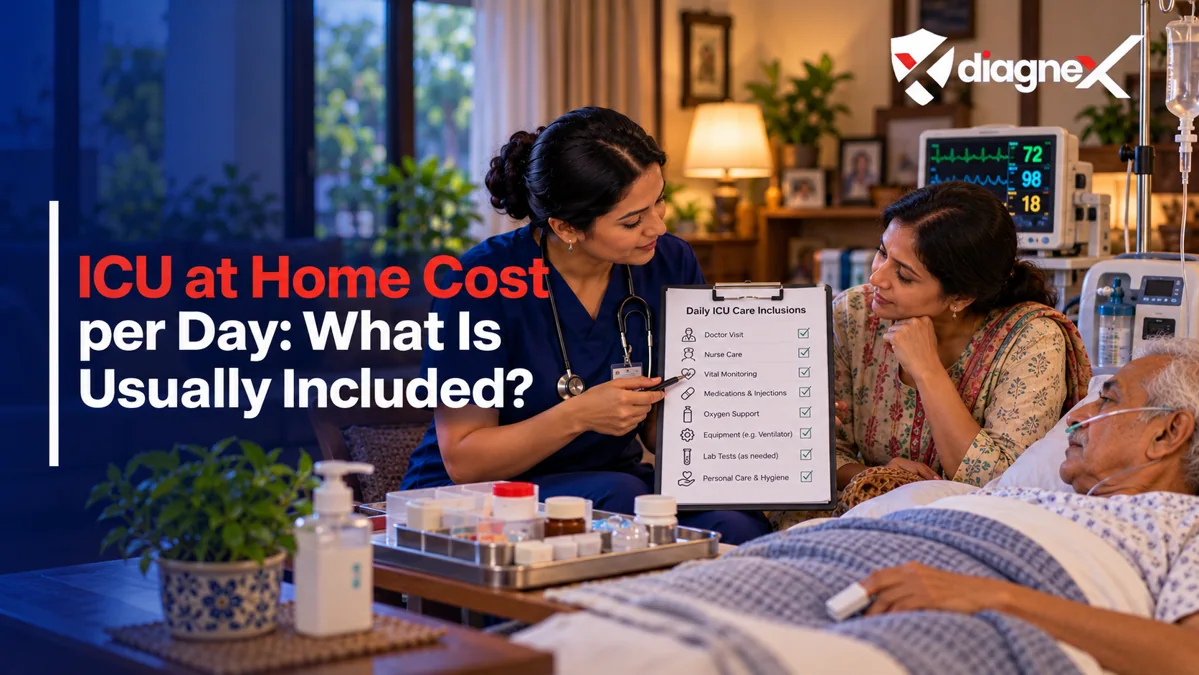Featured illustration for ICU at Home Cost per Day: What Is Usually Included? on the Diagnex healthcare blog