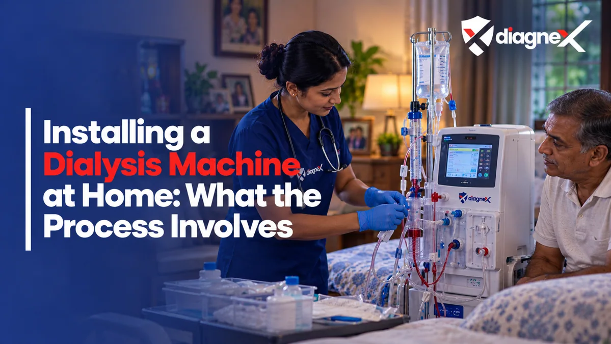 Featured illustration for Installing a Dialysis Machine at Home: What the Process Involves on the Diagnex healthcare blog