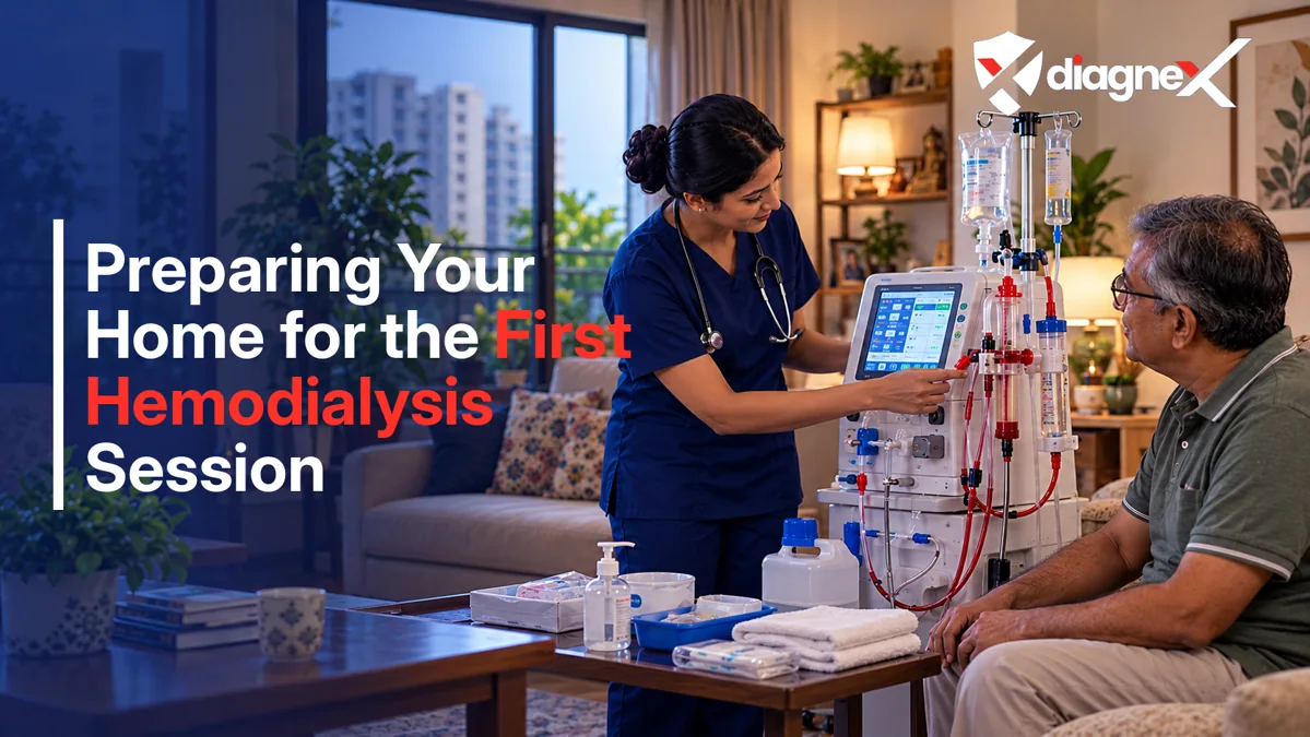 Featured illustration for Preparing Your Home for the First Hemodialysis Session on the Diagnex healthcare blog