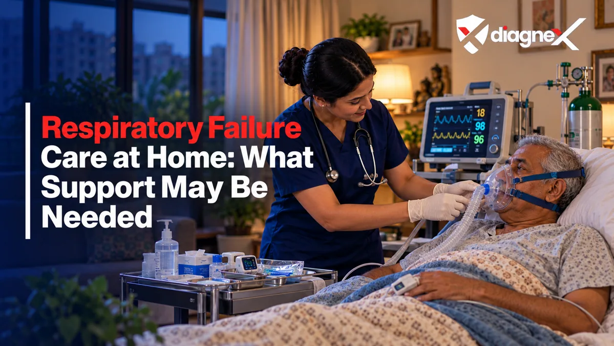 Featured illustration for Respiratory Failure Care at Home: What Support May Be Needed on the Diagnex healthcare blog