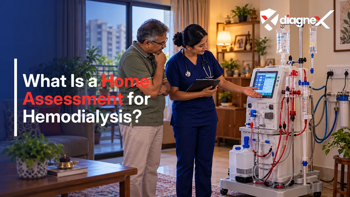 Featured illustration for What Is a Home Assessment for Hemodialysis? on the Diagnex healthcare blog