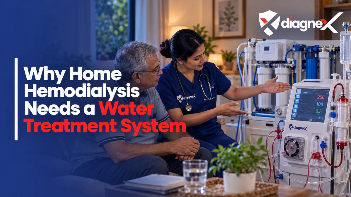 Featured illustration for Why Home Hemodialysis Needs a Water Treatment System on the Diagnex healthcare blog