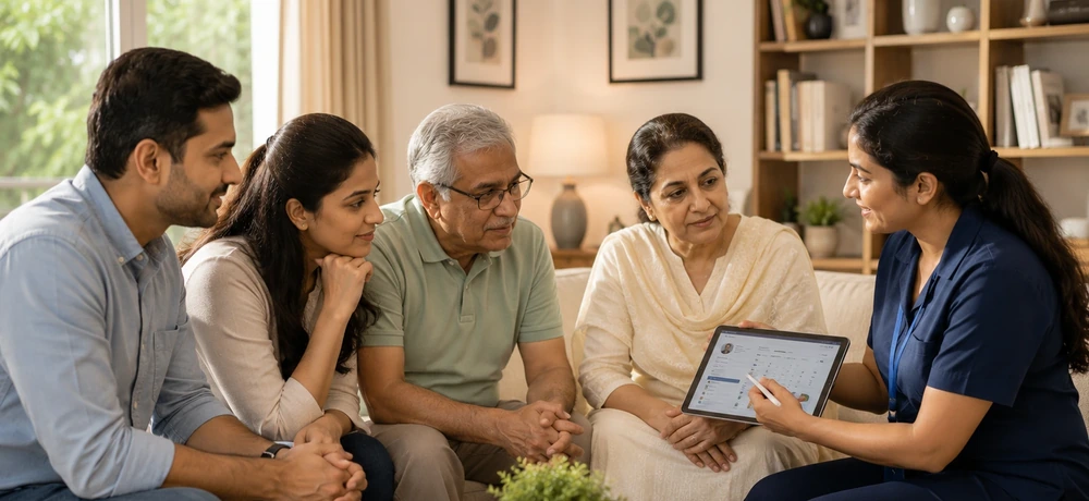 Diagnex home healthcare team supporting a patient care pathway